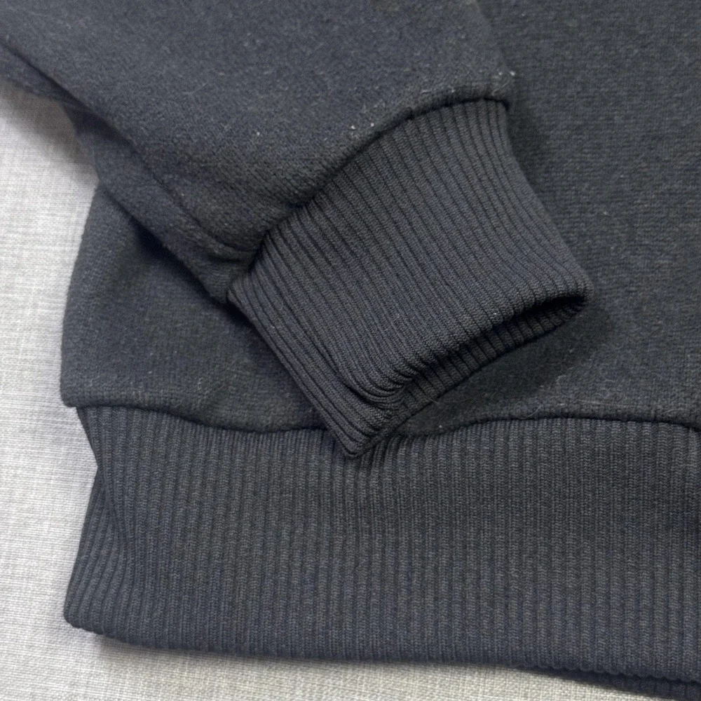The North Face Fleece 1/4 Zip Sweatshirt Mens Medium Black Lined Heavyweight